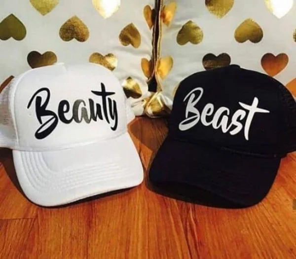 black customized cap