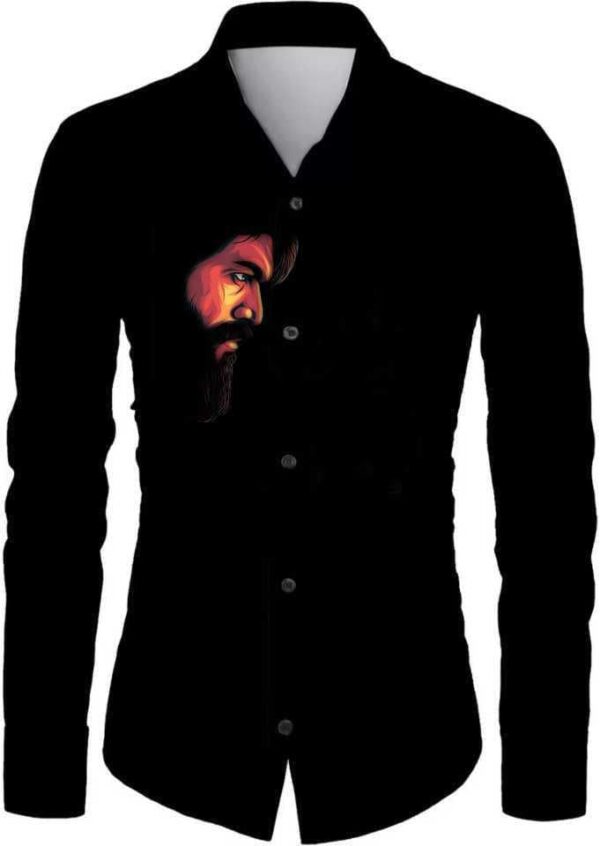 Printed Black Shirt