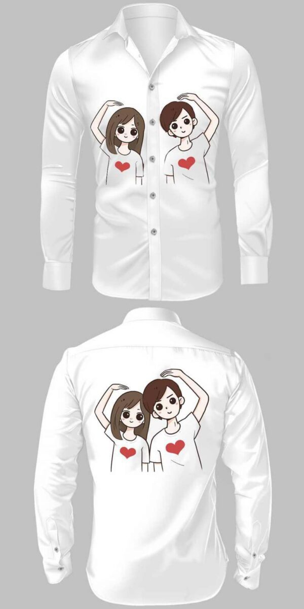 Printed White Shirt